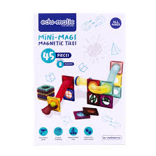 45 Magnetic Tiles and Marble Run Parts