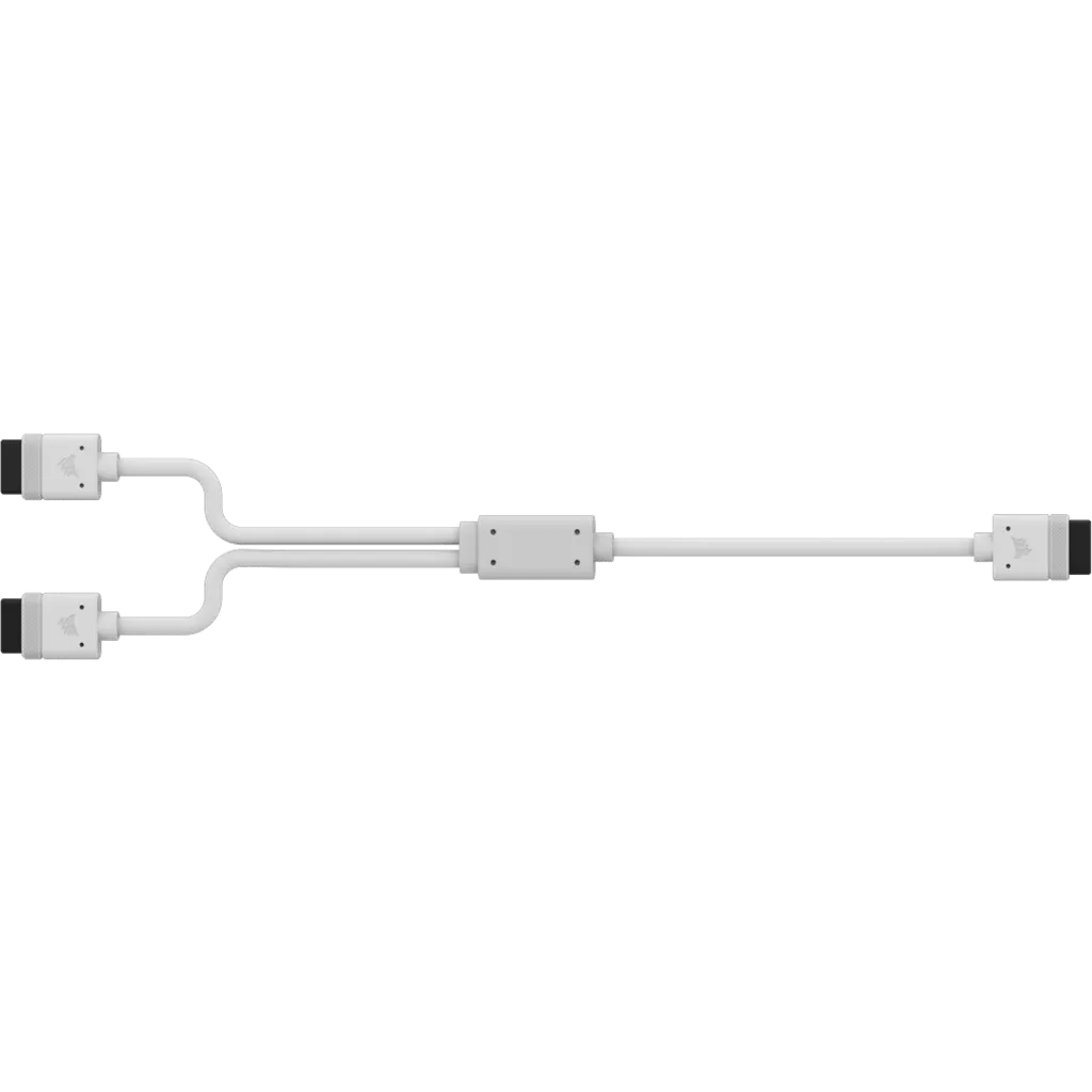 Corsair iCUE LINK Cable; 1x 600mm Y-Cable with Straight connectors; White - image 5