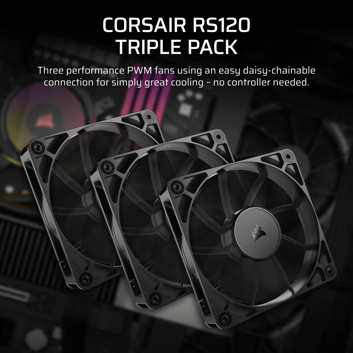 Corsair RS120 120mm PWM Fans Triple Pack - image 7