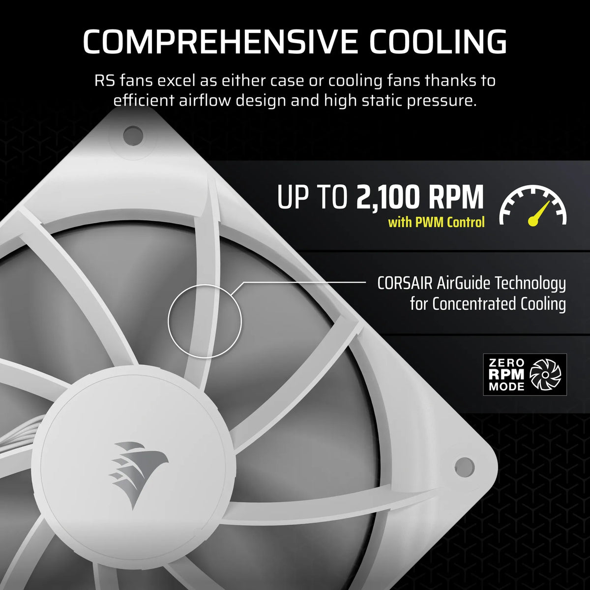 Corsair RS120 120mm PWM Fan – White - image 9