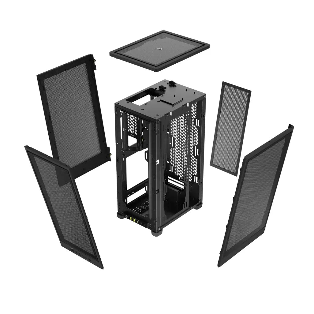2000D Airflow ITX-Tower; Black; Slim fans/FS PSU only