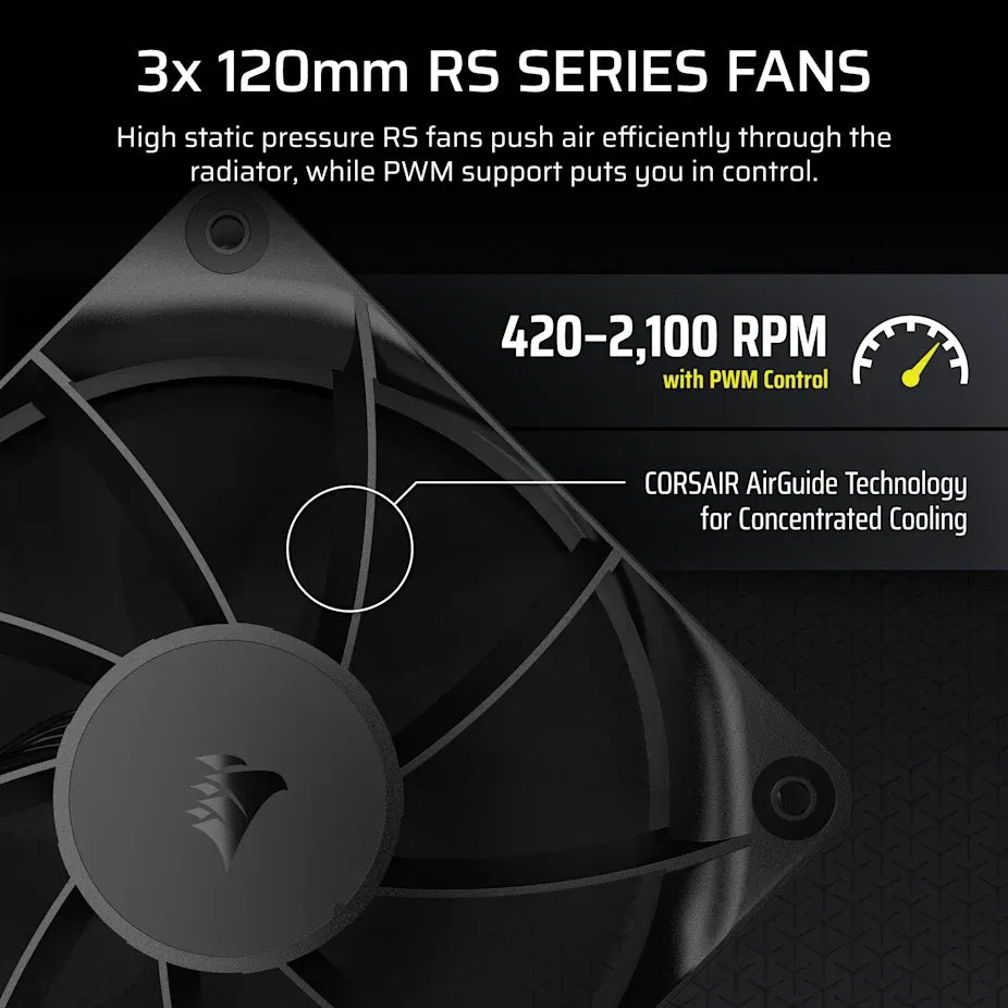 NAUTILUS 360 RS LCD Liquid CPU Cooler – 2.1 IPS LCD Screen RS120 Fans 360 mm Radiator LGA 1851/1700 AMD® AM5/AM4 - image 10