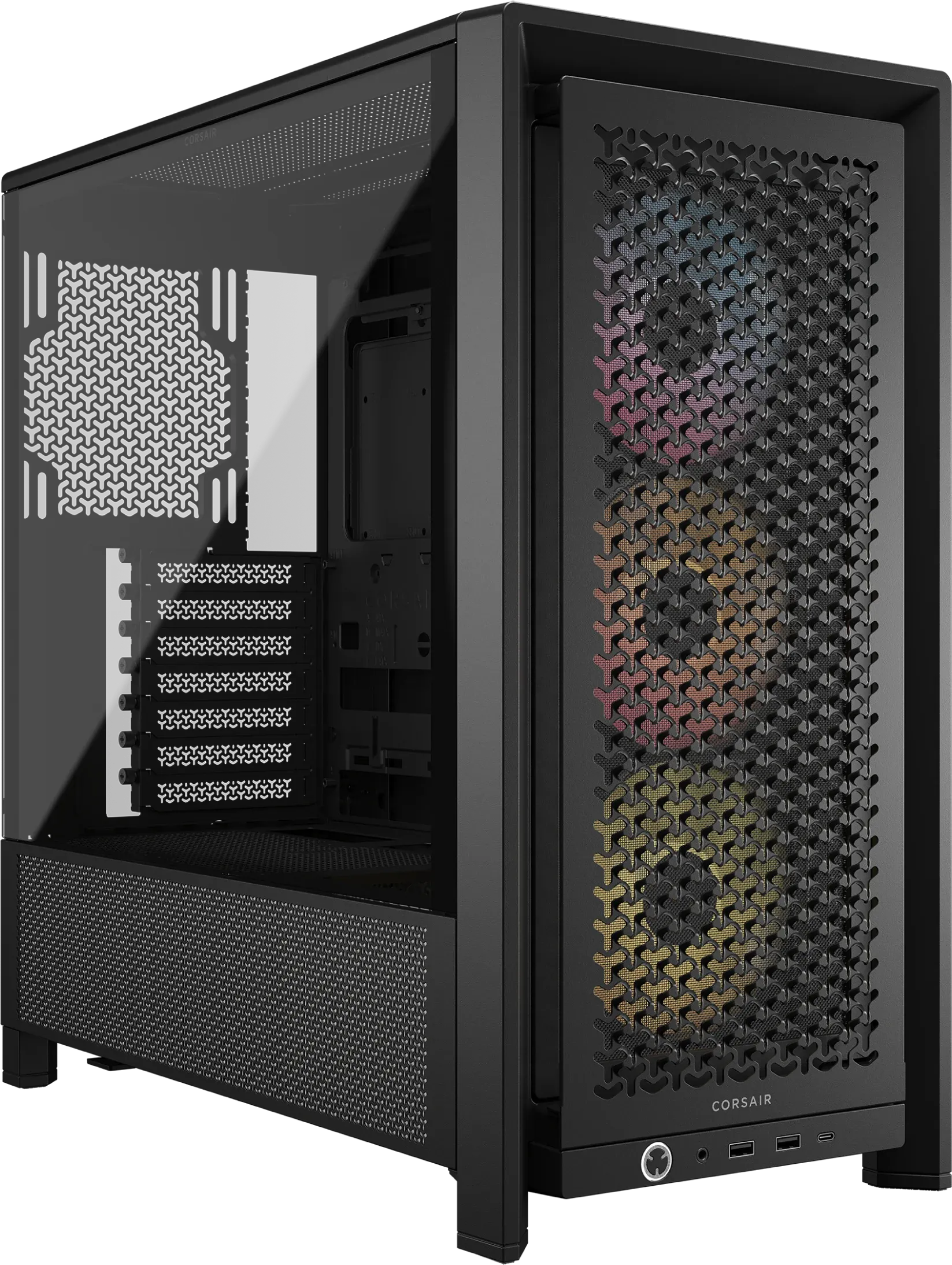 FRAME 4000D RS ARGB Black Mid-Tower PC Case; 2x 3.5'' |  2x 2.5'' Drive Bays; Up to 360mm Radiator; 3x RS ARGB PWM Fans; - image 9