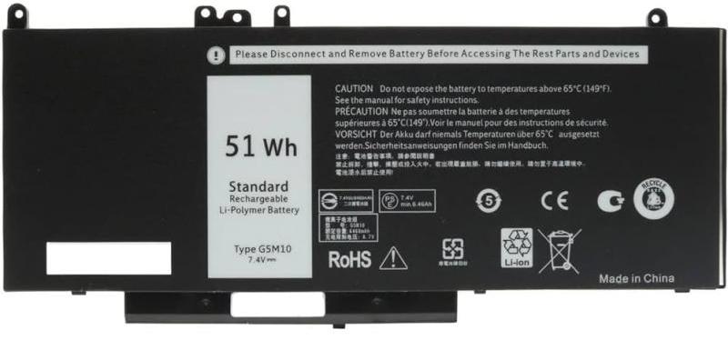 7.4V 51WH BATTERY FOR DELL E5450 - image 2