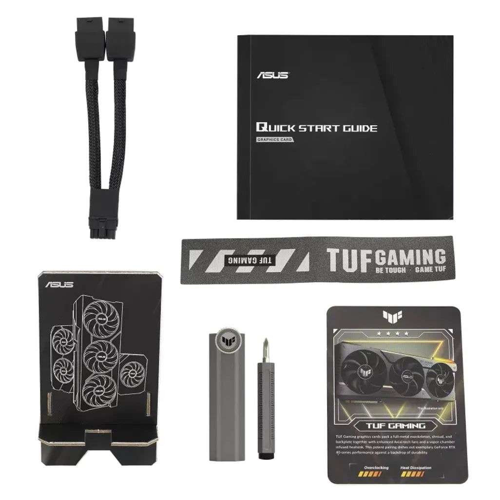 ASUS TUF Gaming TUF-RTX4070TIS-O16G-GAMING, GeForce RTX 4070 Ti SUPER, 16 GB, GDDR6X, 256 bit, 7680 x 4320 pixels, PCI Express 4.0