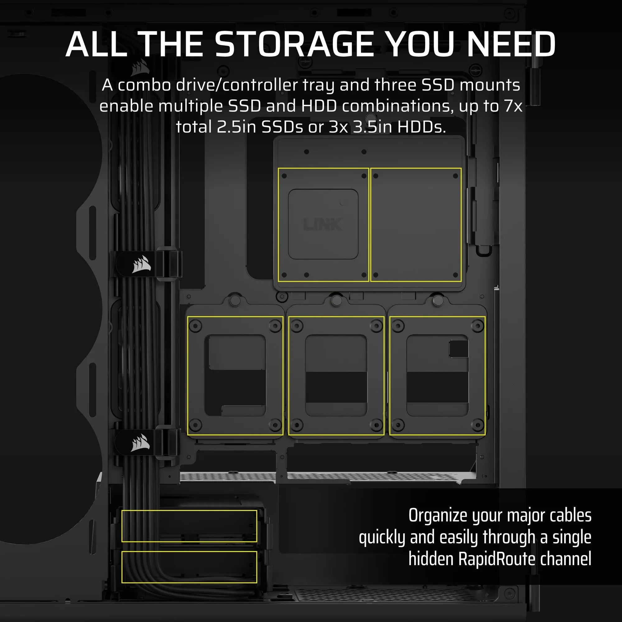 5000T Mid-Tower PC Case; Black - image 9