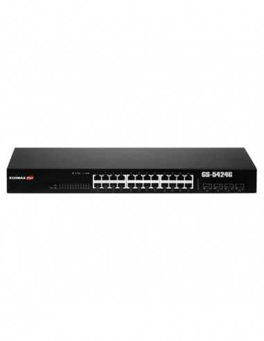 Edimax 24 Port Gb Web Smart Rackmount Switch with 4 SFP Ports