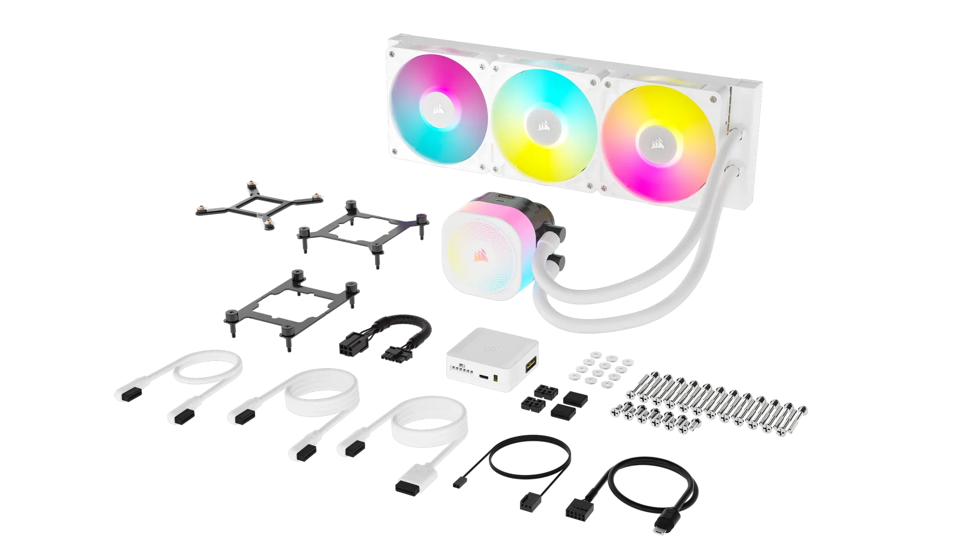 Corsair iCUE LINK TITAN 360 RX RGB Liquid CPU Cooler - White _ RX120 RGB Fans _ Fits Intel LGA 1851/1700; AMD® AM5/AM4. - image 10