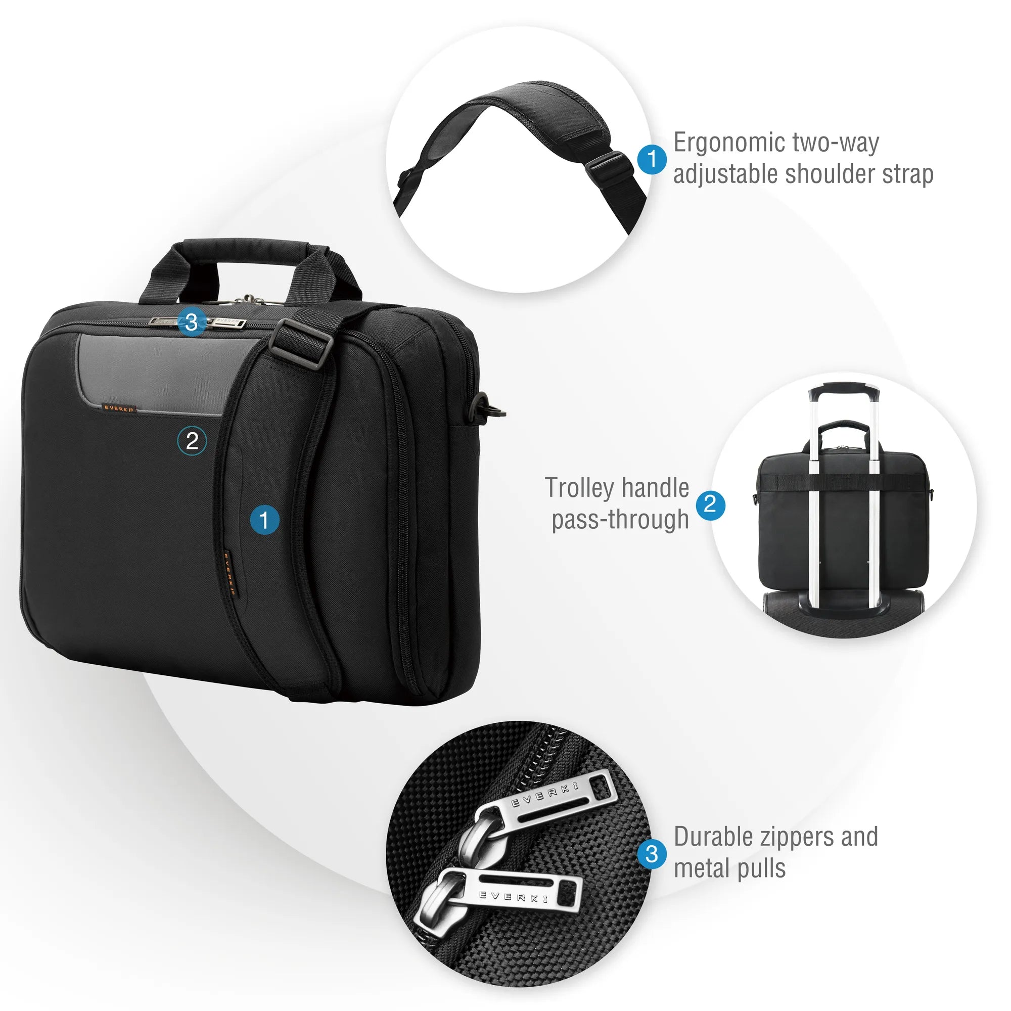 EVERKI EKB407NCH ADVANCE 16'' NOTEBOOK BRIEFCASE BAG - image 9