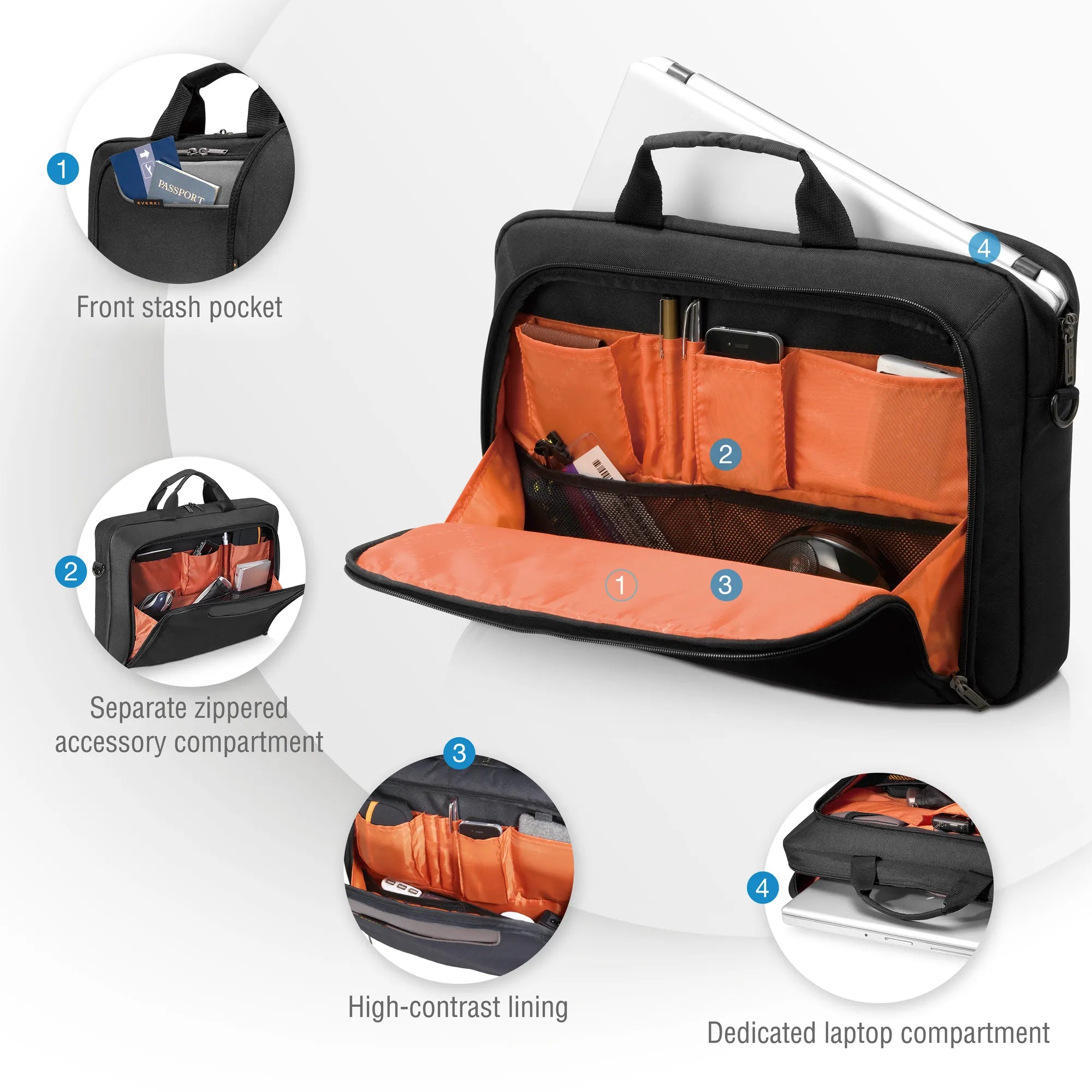 EVERKI EKB407NCH14 ADVANCE 14'' LAPTOP BRIEFCASE - image 9
