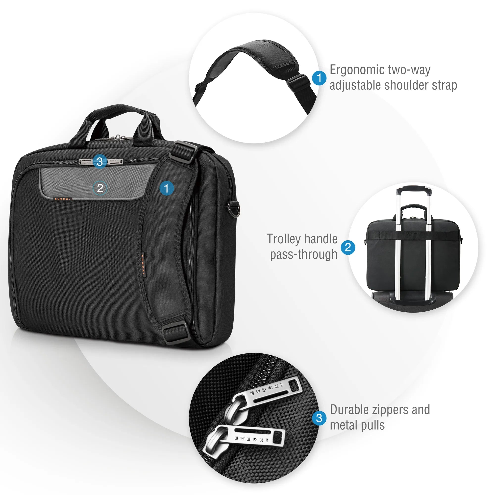 EVERKI EKB407NCH17 ADVANCE 17.3'' NOTEBOOK BRIEFCASE BAG - image 10