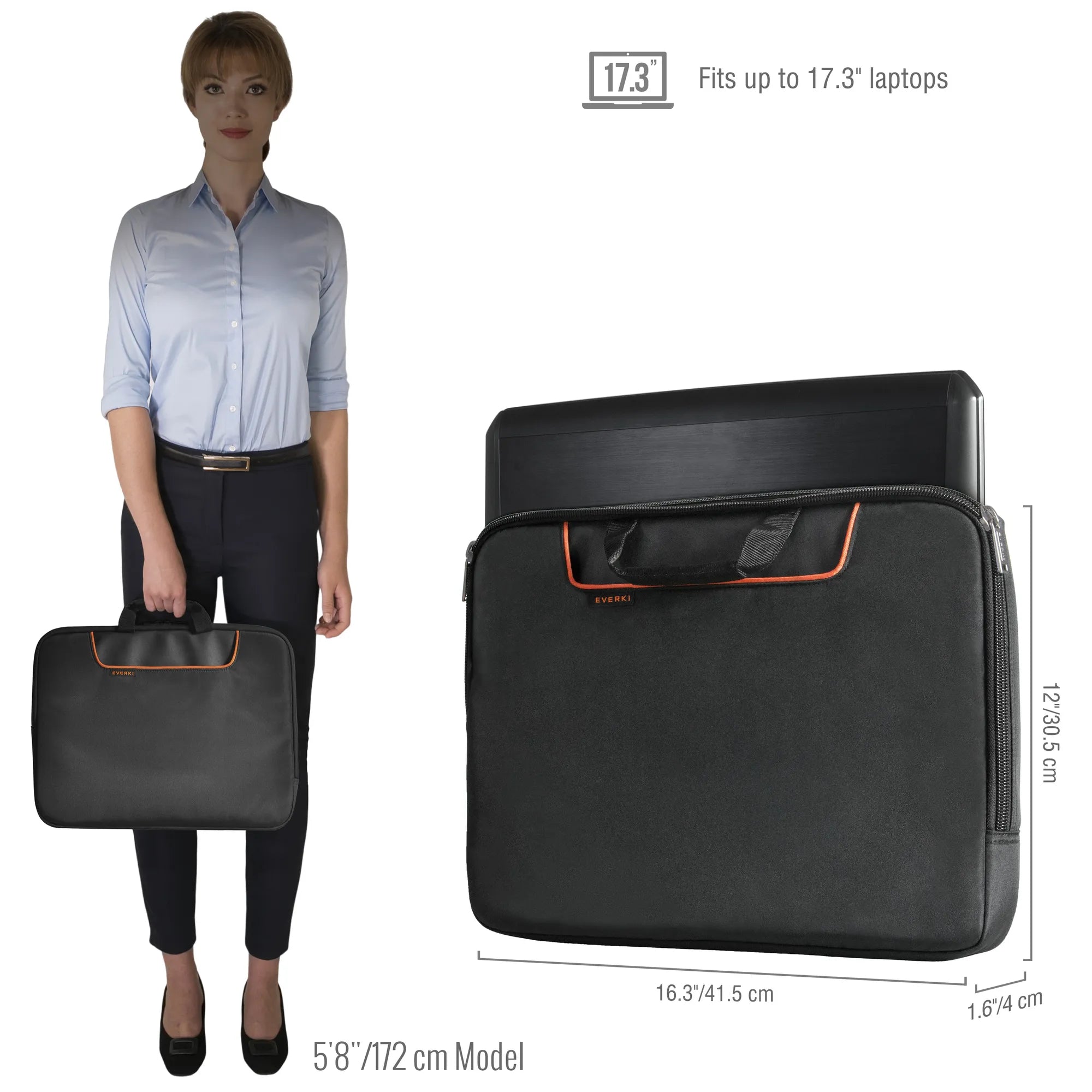 EVERKI EKF808S17B 808-17 17” LAPTOP SLEEVE WITH MEMORY FOAM - image 13