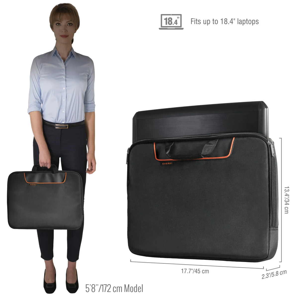 EVERKI SLEEVE | Fits up to 18.4 inch laptops | Slim profile | Easy to carry | Memory foam construction - image 8