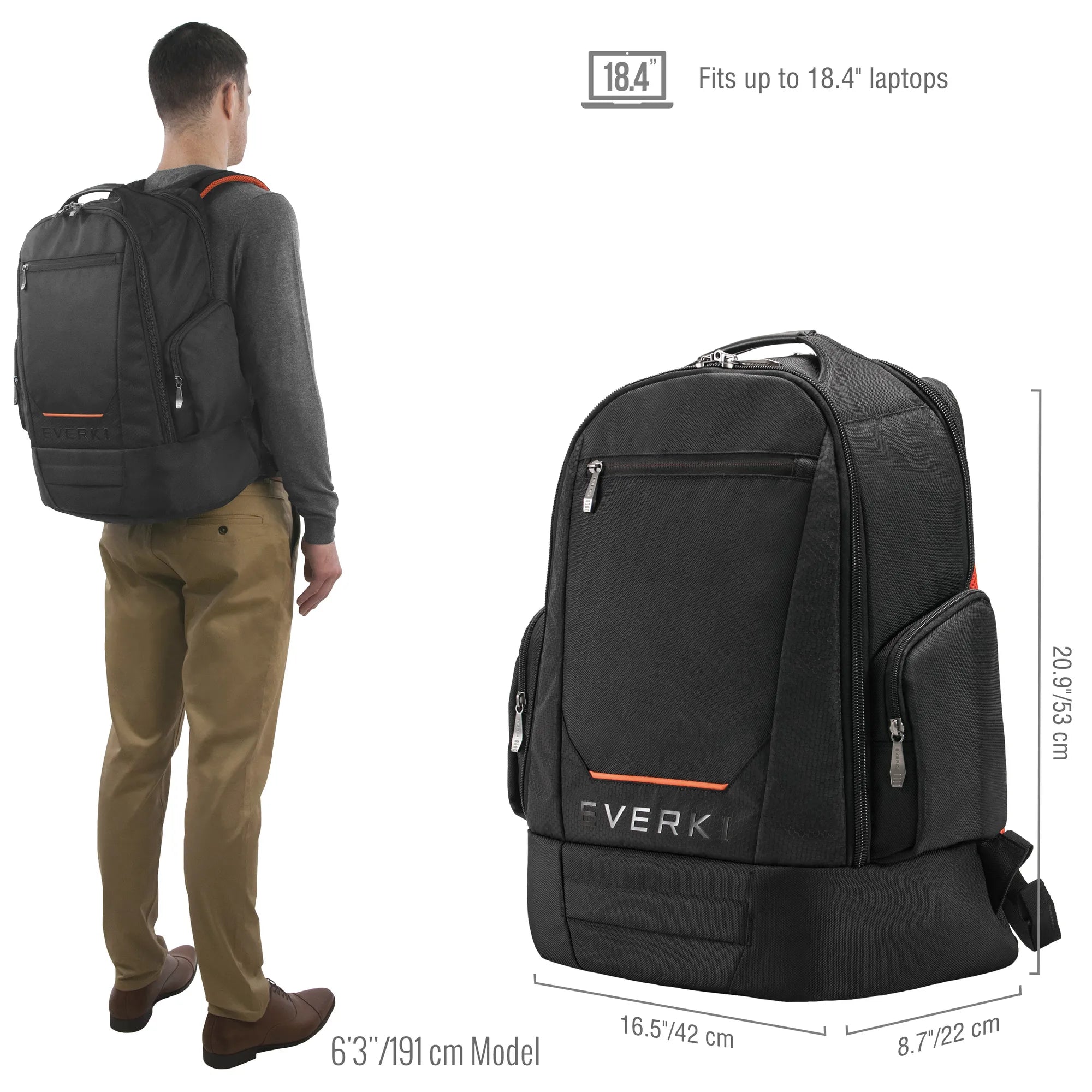 EVERKI EKP117B CONTEMPRO 117 18.4'' LARGE GAMING LAPTOP BACKPACK - image 3
