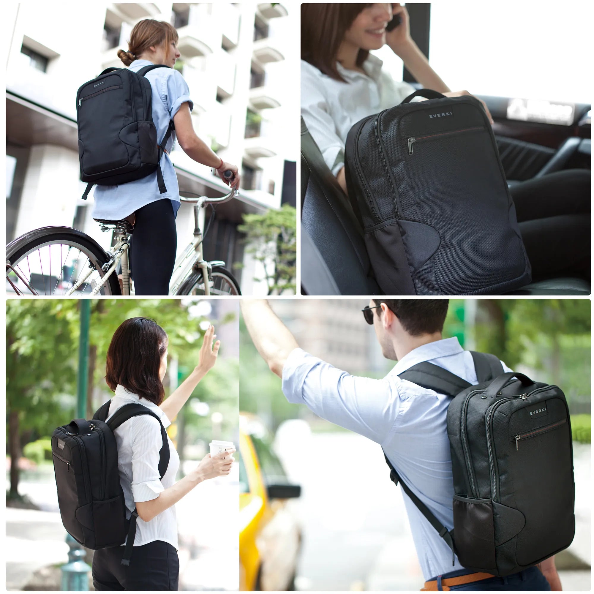 EVERKI STUDIO BACKPACK | Fits up to 14.1 inch laptops | Slim profile | Hidden stash pocket | Trolley handle pass-through - image 11