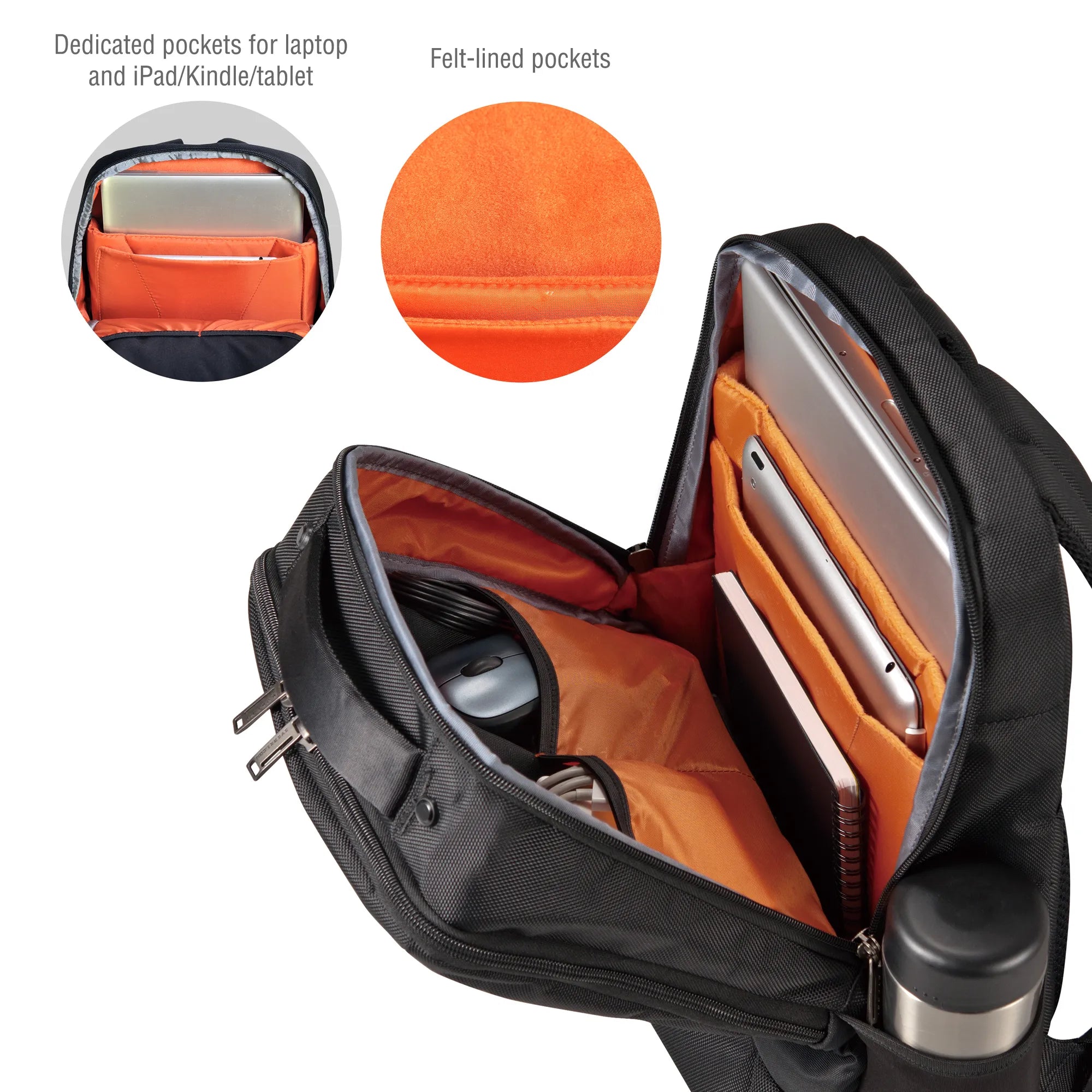 EVERKI STUDIO BACKPACK | Fits up to 14.1 inch laptops | Slim profile | Hidden stash pocket | Trolley handle pass-through - image 15