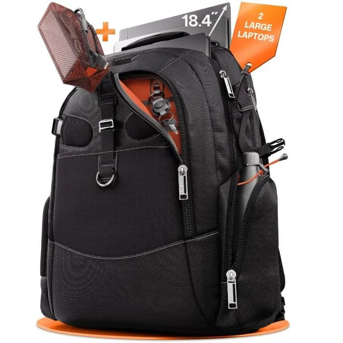 EVERKI BUSINESS 120 PRO BACKPACK | Fits up to 18.4 inch laptops | Pro version | 2 laptop compartments