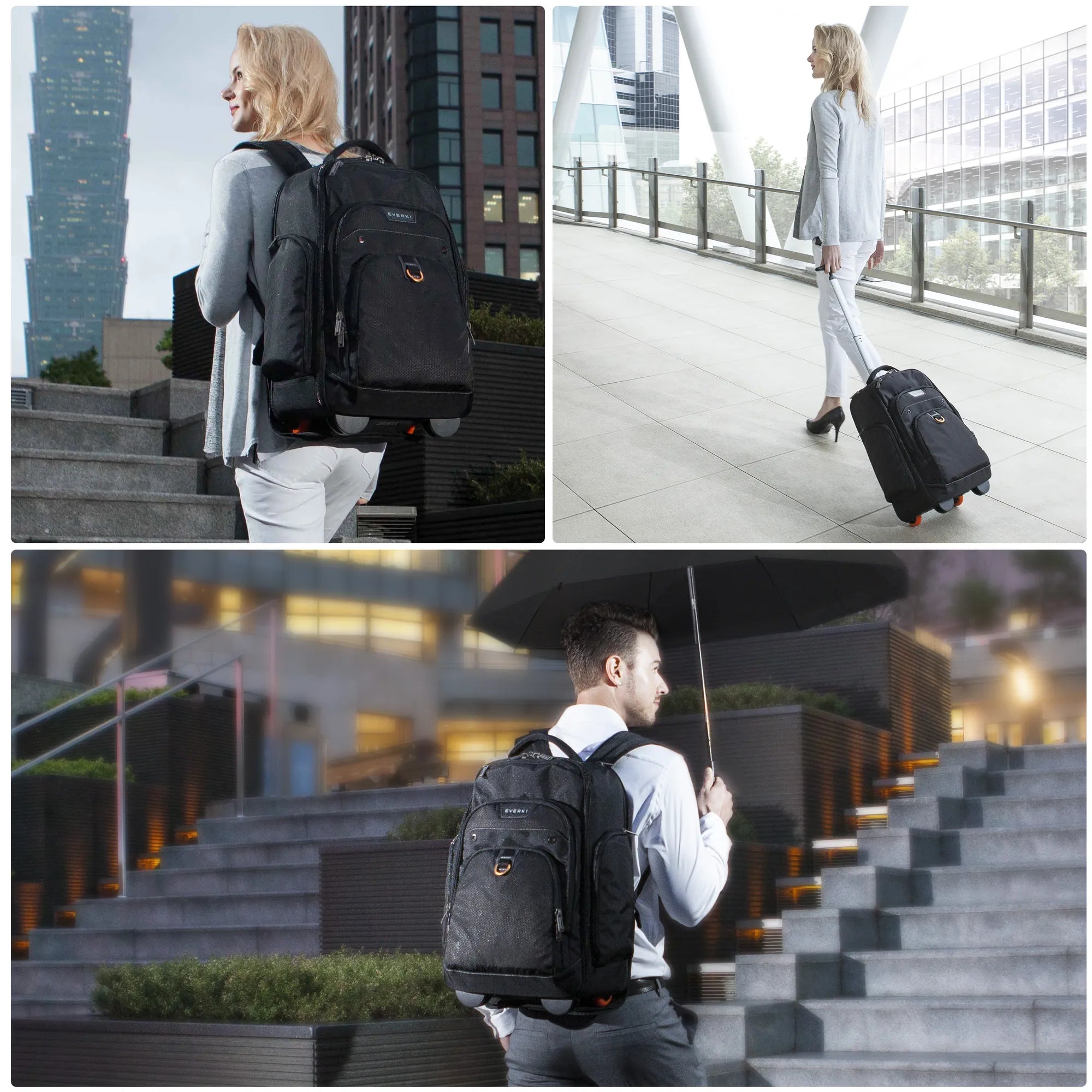 EVERKI ATLAS TROLLEY BACKPACK | Fits up to 17.3 inch laptops | RFID-safe pocket | Spacious | Wheel Cover | Trolley pass-through - image 9