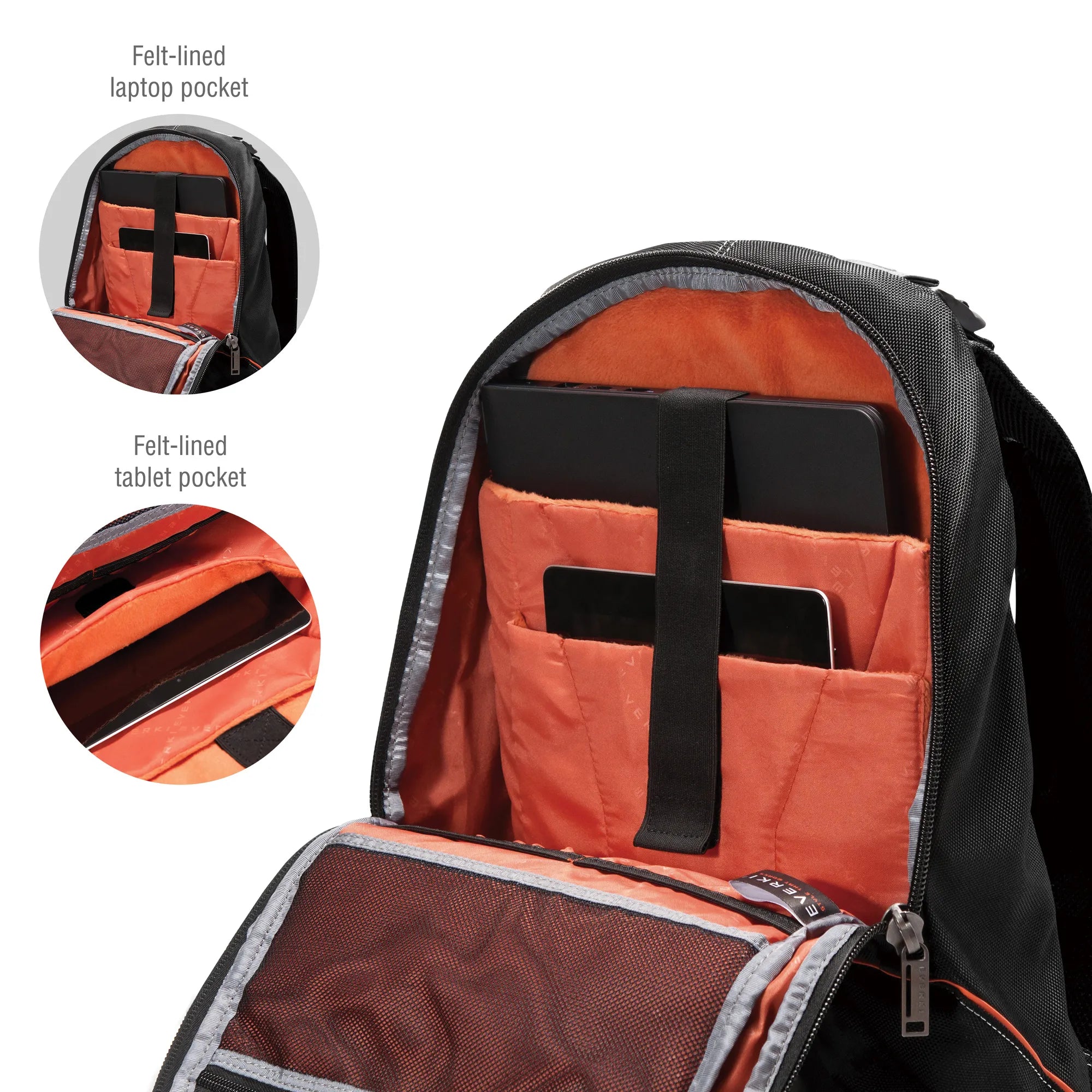 EVERKI GLIDE BACKPACK | Fits up to 17.3 inch laptops | Reflective strips | Hidden strap pocket | Corner guard protection - image 16