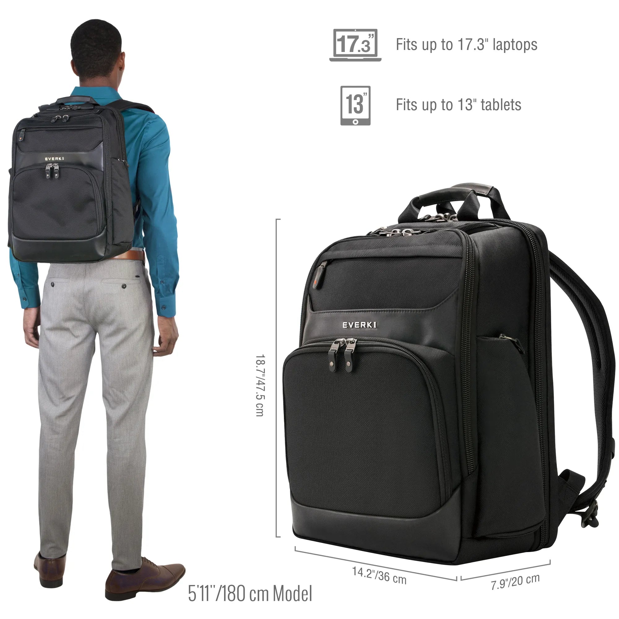 EVERKI EKP132S17 ONYX 17.3'' LAPTOP BACKPACK - image 4