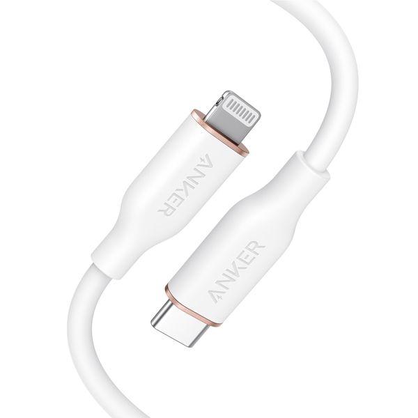 Anker PowerLine III Flow USB-C to Lightning Cable 0.9m Cloud White