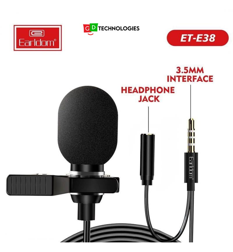 EARLDOM 3.5MM MINI MICROPHONE