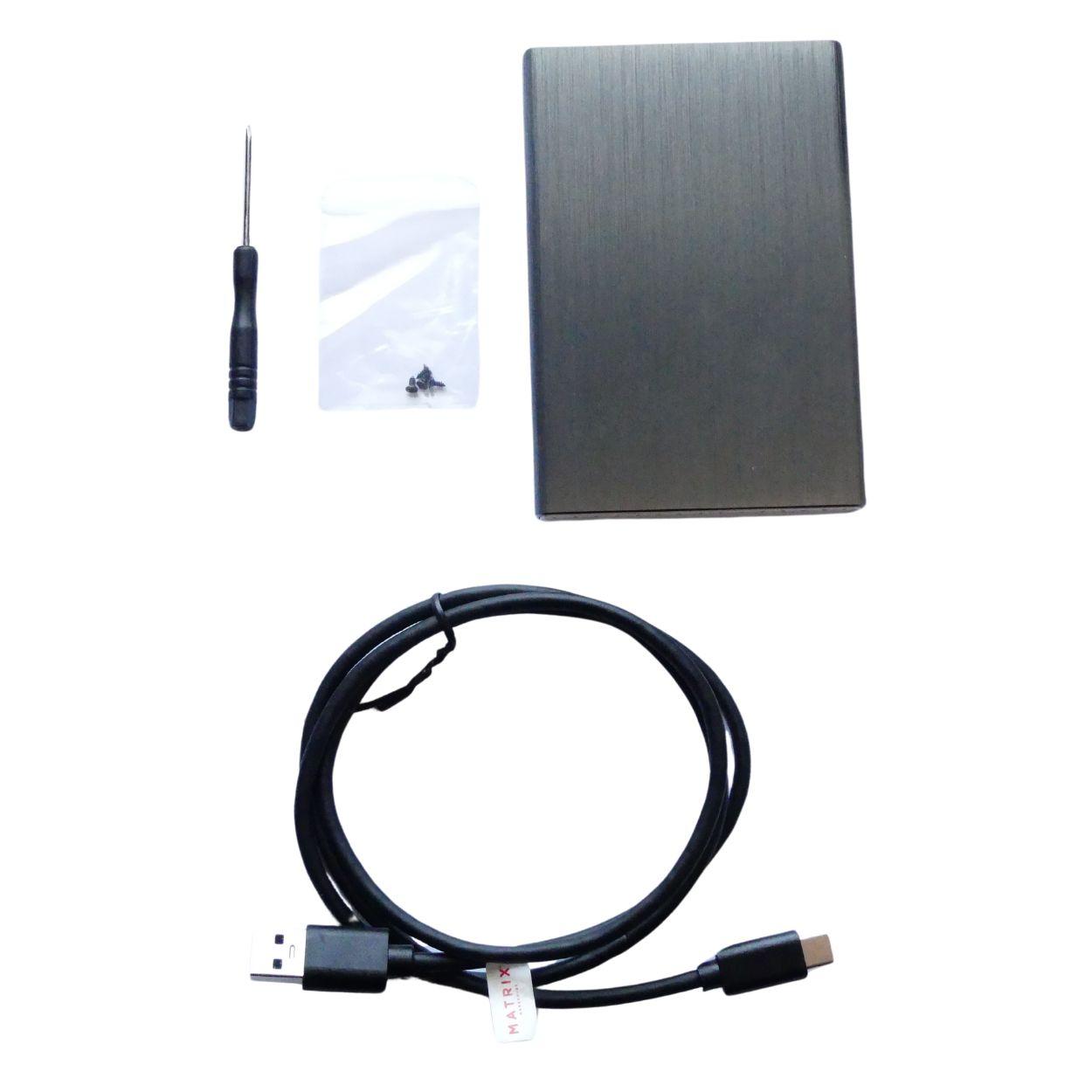 TYPE-C CHASSIS: SATA 2.5" ALUMINIUM - image 2