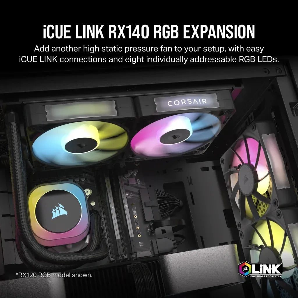 Corsair RX Series; iCUE LINK RX140; 140mm Fan; Single Pack. - image 9