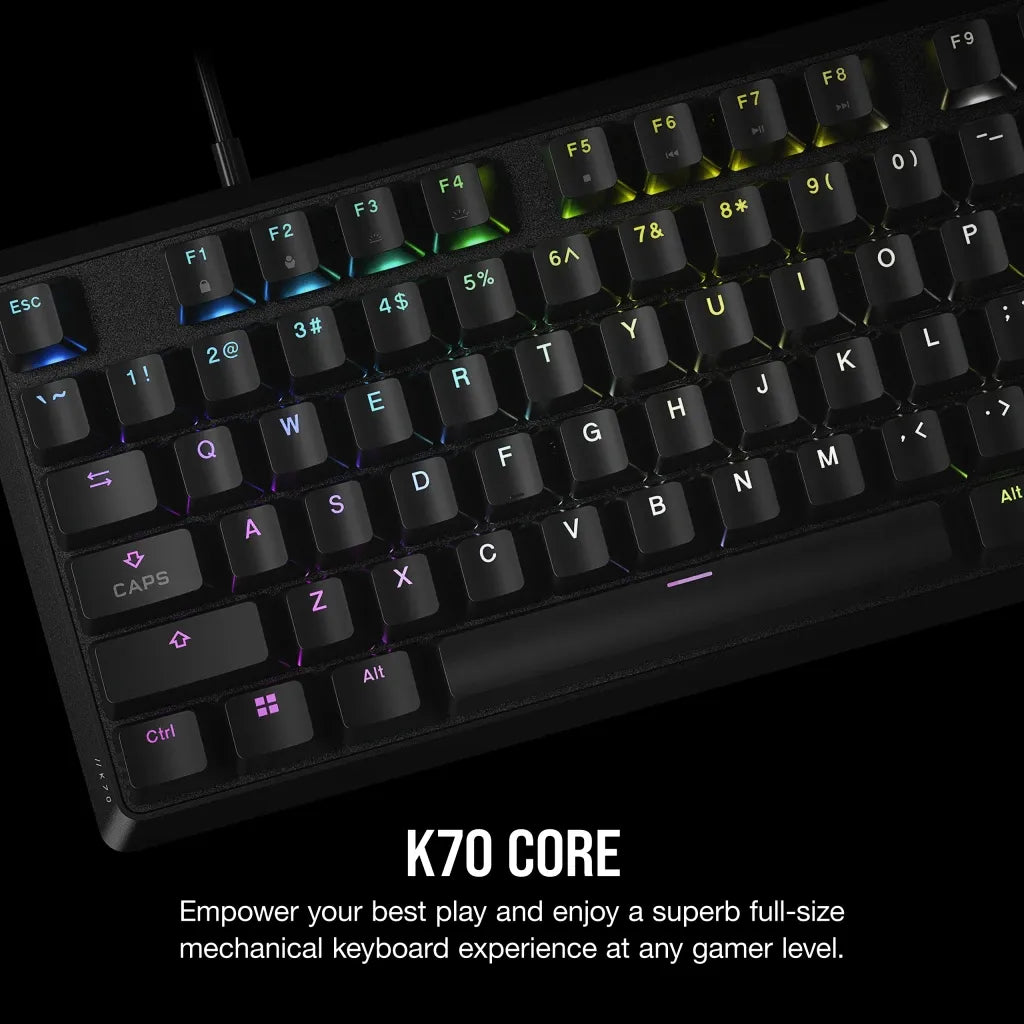 Corsair K70 CORE RGB Mechanical Gaming Keyboard - CORSAIR Red Linear Switches - image 23