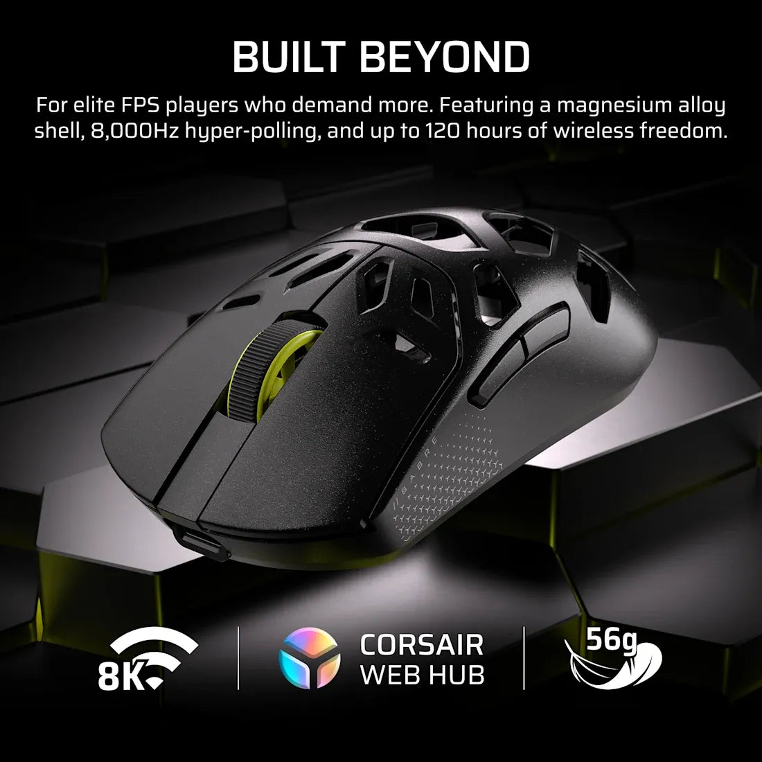 SABRE v2 PRO WIRELESS MAGNESIUM ALLOY Gaming Mouse – Black; 33kDPI. - image 8
