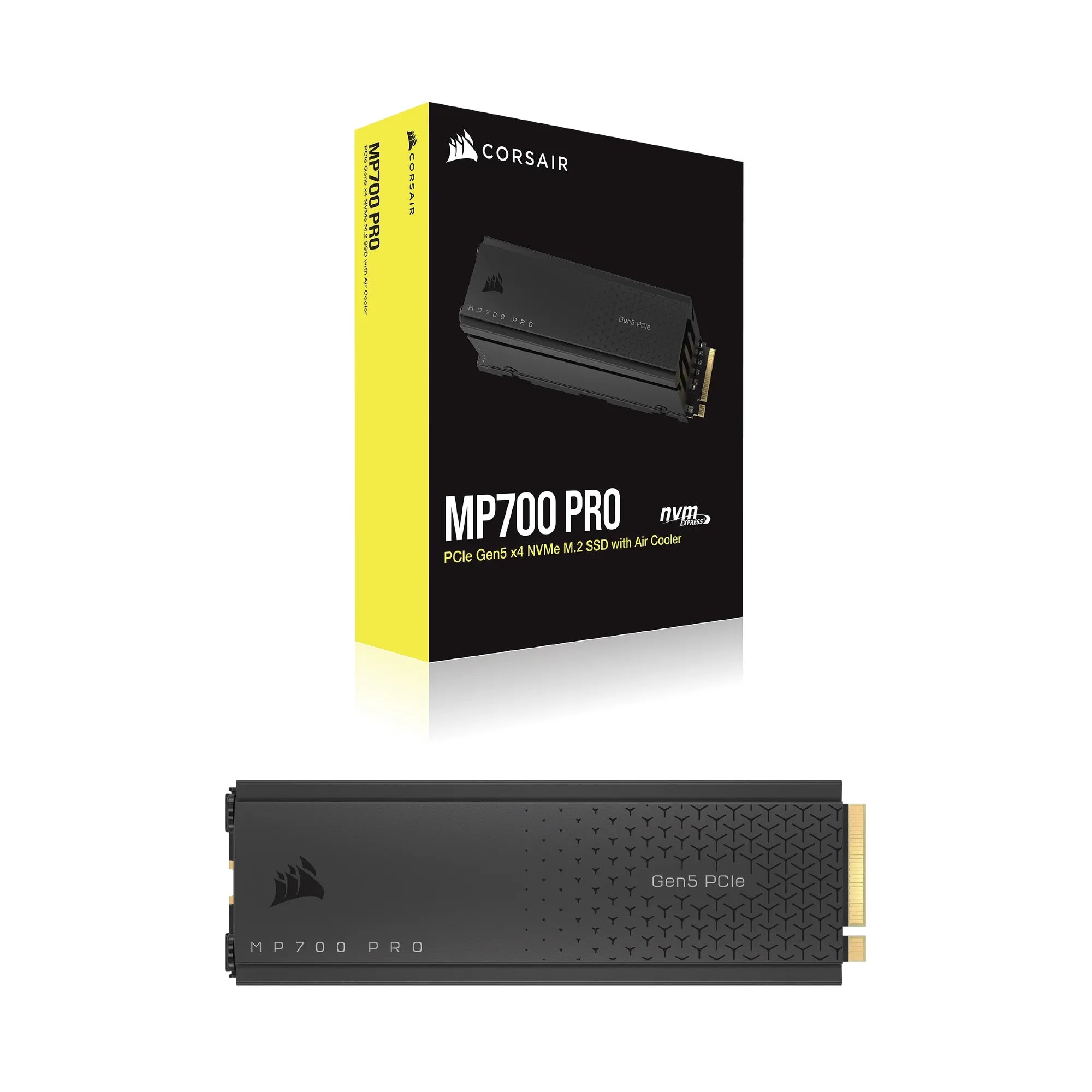 Corsair MP700 PRO 2TB M.2 NVMe PCIe Gen. 5 x4 SSD with Cooler; Read Up To 12 400MB/s; Write up to 11 800MB/s - image 14
