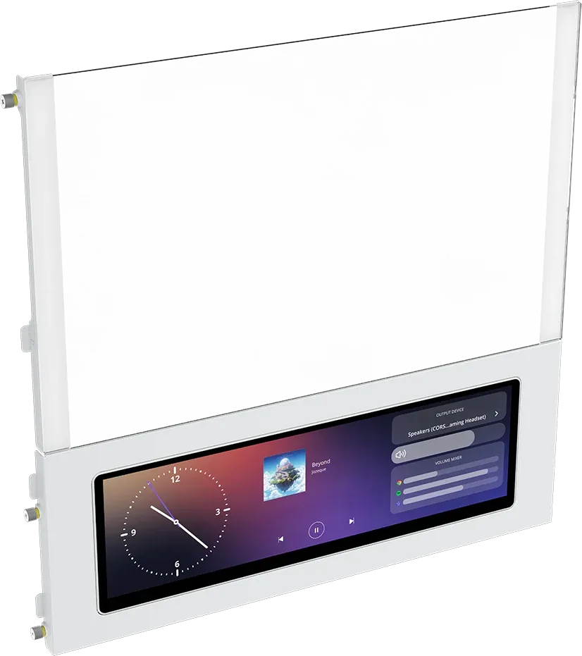 FRAME 4000D LCD RS ARGB Premium Mid-Tower PC Case; Includes 4x RS120 PWM ARGB Fans; XENEON EDGE; White. - image 10