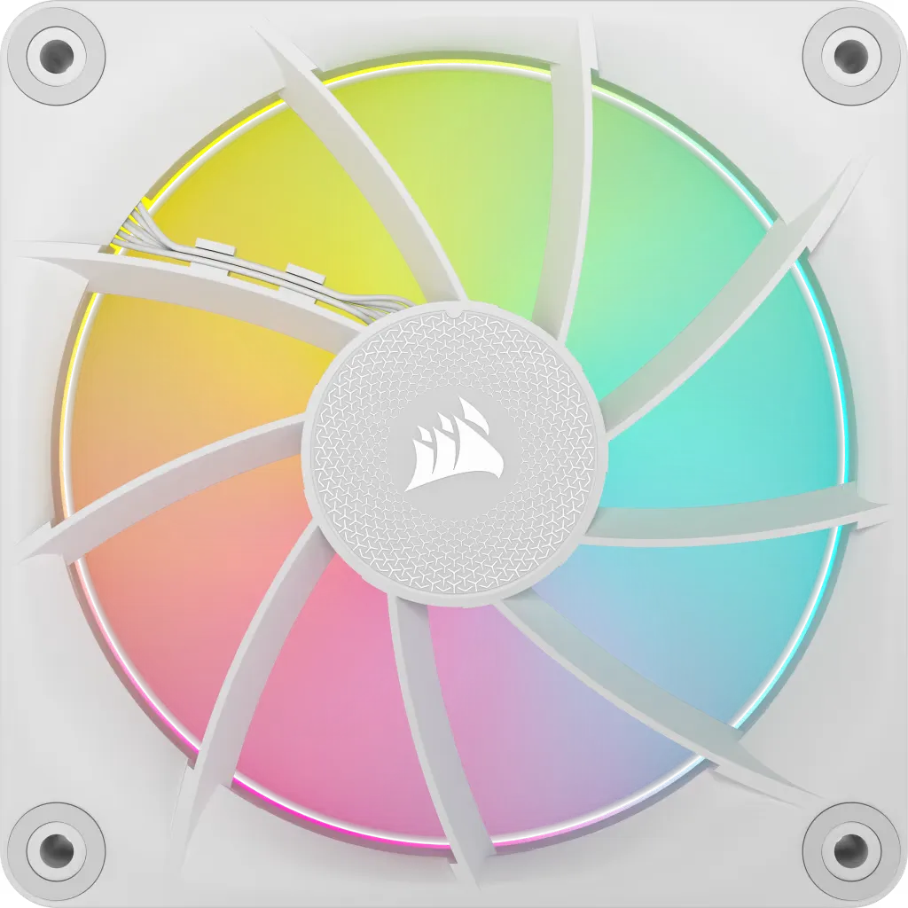 Corsair iCUE LINK LX120 RGB 120mm PWM Fan - Dual Light Loops – Requires iCUE LINK System Hub (Sold Separately) - White - image 10