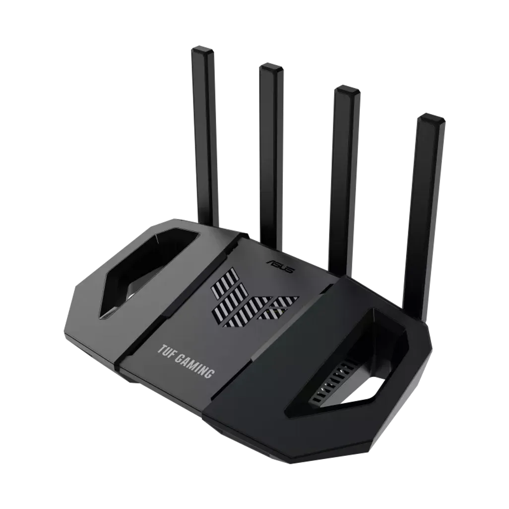 ASUS TUF-BE3600, Wi-Fi 7 (802.11be), Dual-band (2.4 GHz / 5 GHz), Ethernet LAN, Black, Tabletop router