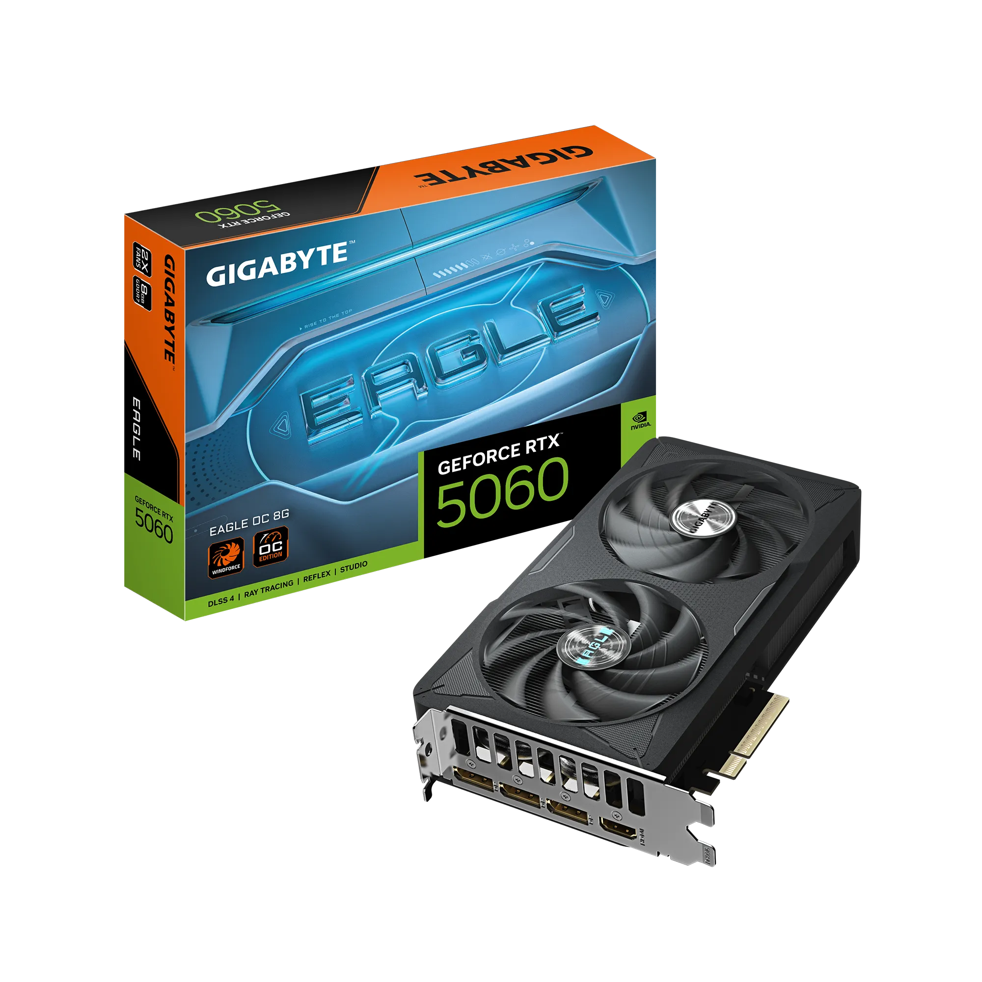 GIGABYTE nVidia GeForce RTX 5060 EAGLE OC 8GB - 8GB GDDR7; 128-Bit Memory Bus; 1x HDMI; 3x DisplayPort . - image 8
