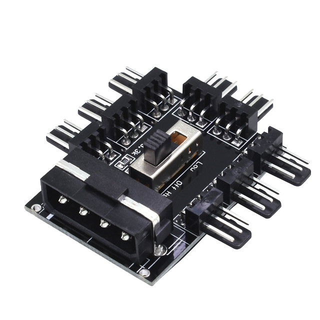 MOLEX TO 8  X FAN + SPEED SELECTOR - image 2