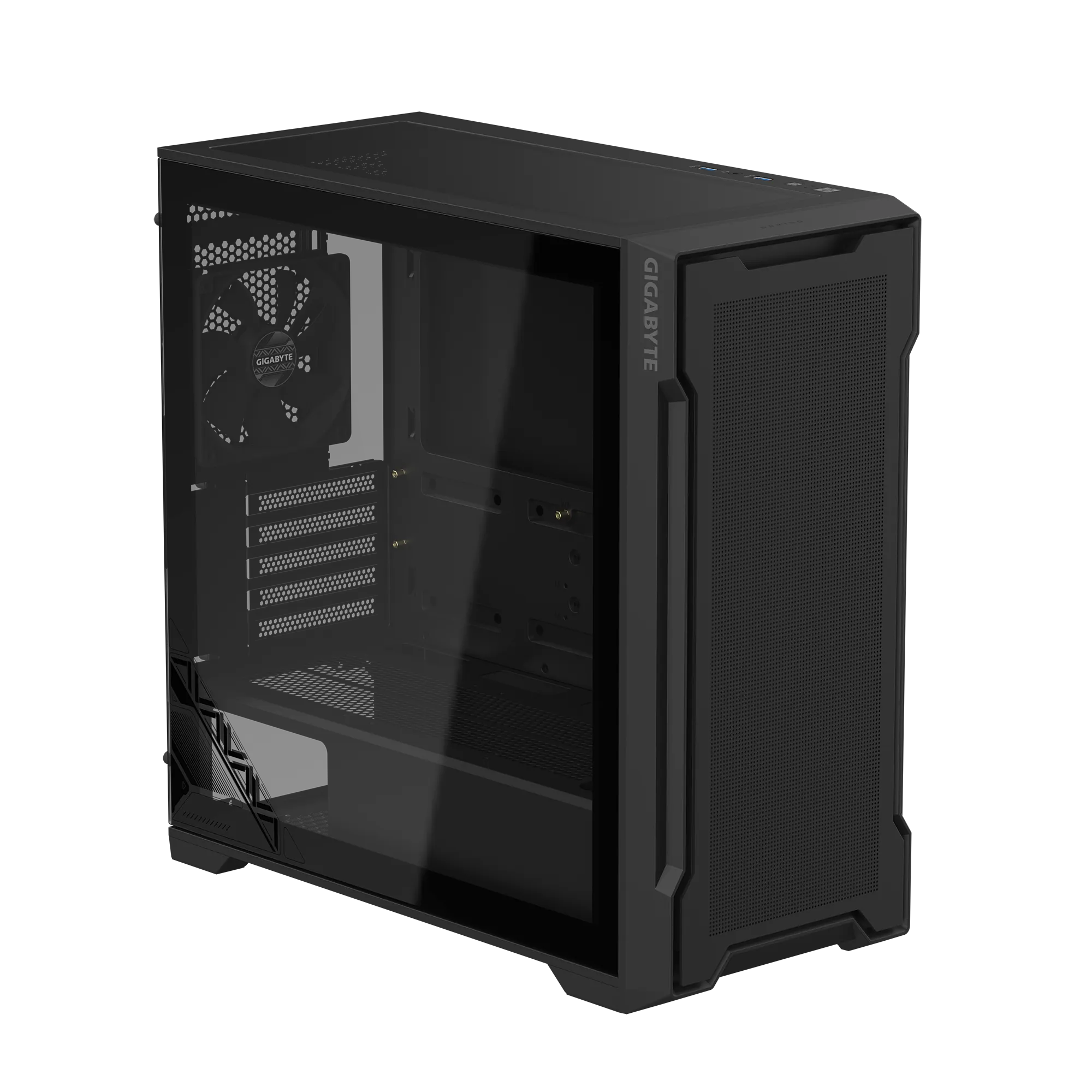 Gigabyte C102 Glass Micro ATX Chassis; 2x 3.5'' | 2x 2.5'' Drive Bays; 360mm Radiator compatible; 2x 120mm fan incl; Black - image 8