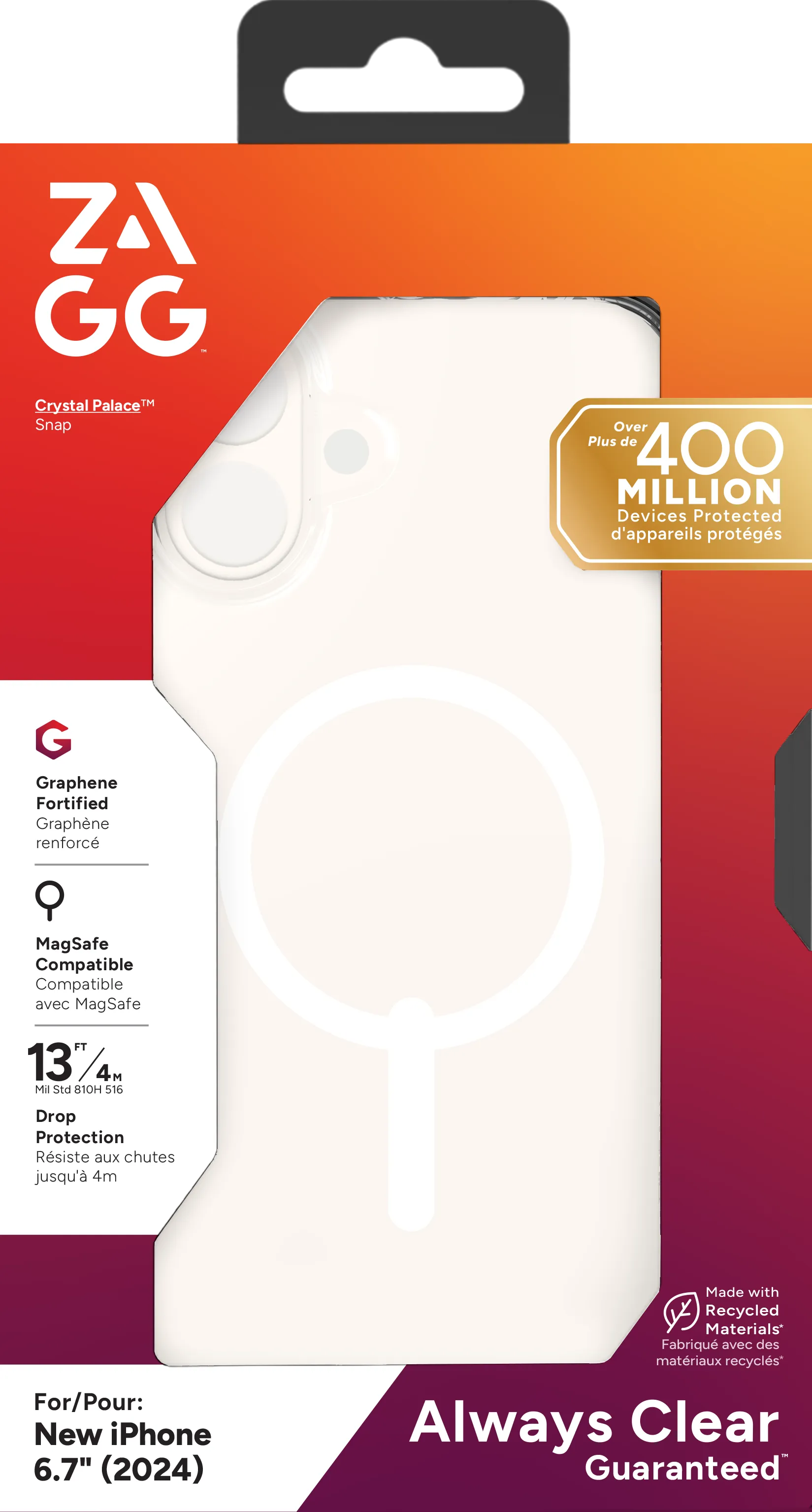 ZAGG Cases Crystal Palace Snap Apple iP16 Plus  Clear - image 5
