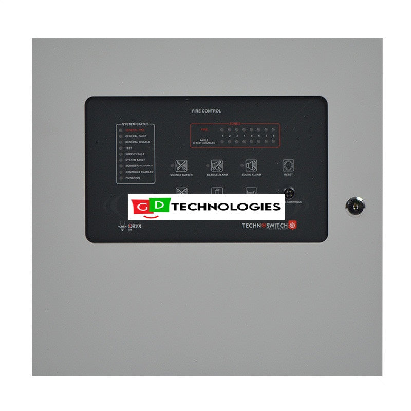 FIRE CONTROL PANEL 8 ZONE CONVENTIONAL - TECHNO
