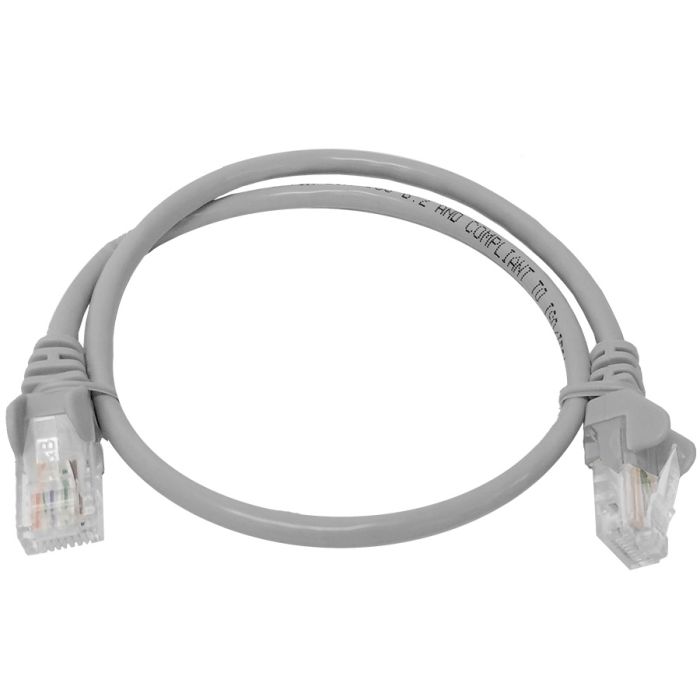 Linkbasic 50cm UTP Cat5e Flylead Grey (10 Pack)