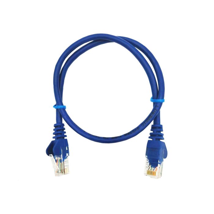 Linkbasic 50cm UTP Cat5e Flylead Blue (10 Pack)