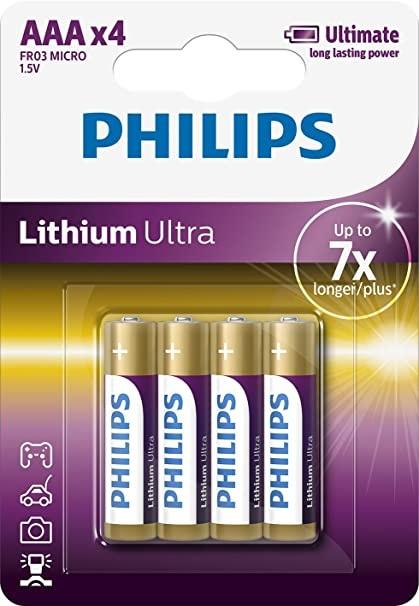 PHILIPS LITHIUM ULTRA AAA 4-BLISTER