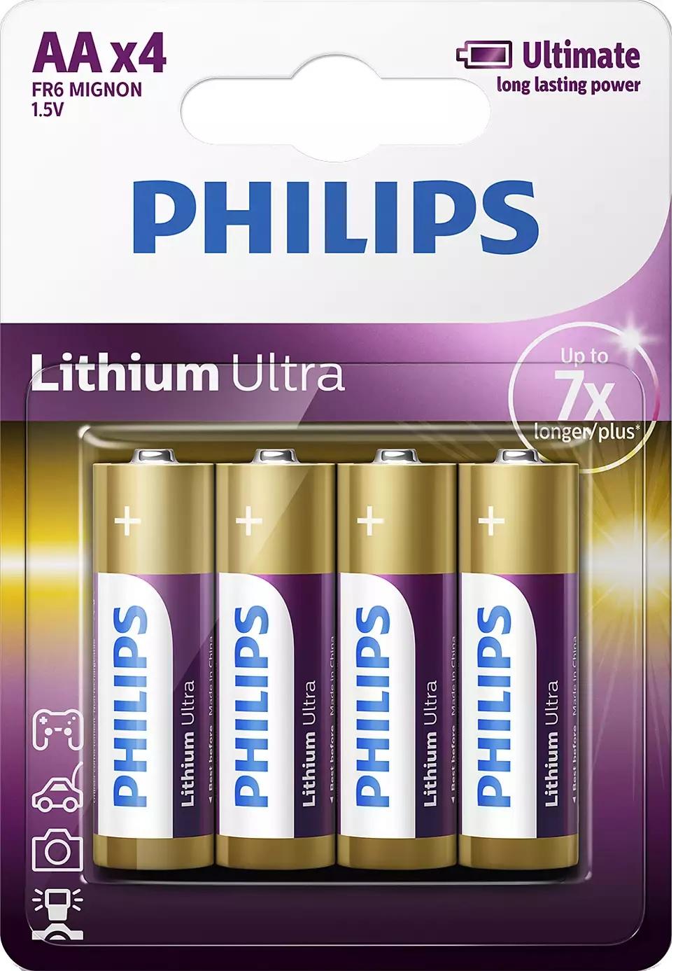 PHILIPS LITHIUM ULTRA AA 4-BLISTER
