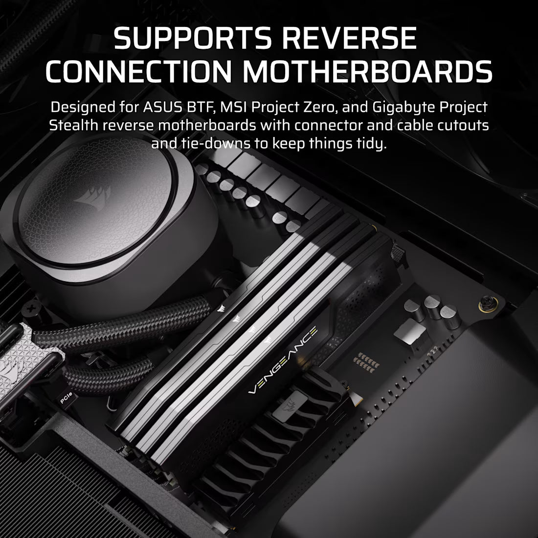 FRAME 5000D RS ARGB Mid-Tower PC Case; 4x RS140 ARGB Fans; 2x 2.5'' ; 1x 3.5'' ; Black. - image 18