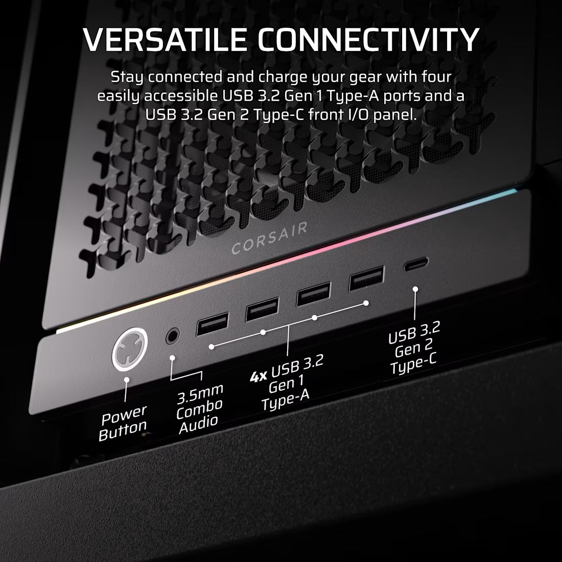 FRAME 5000D RS Mid-Tower PC Case; 4x RS 140 PWM Fans; 2x 2.5'' ; 1x 3.5''; Black. - image 18