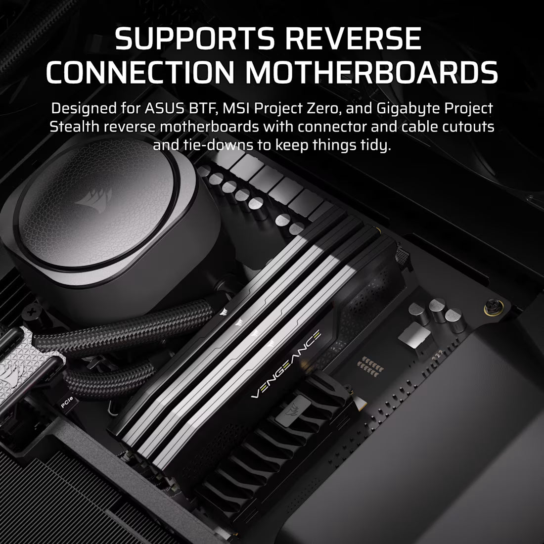 FRAME 5000D RS Mid-Tower PC Case; 4x RS 140 PWM Fans; 2x 2.5'' ; 1x 3.5''; Black. - image 19