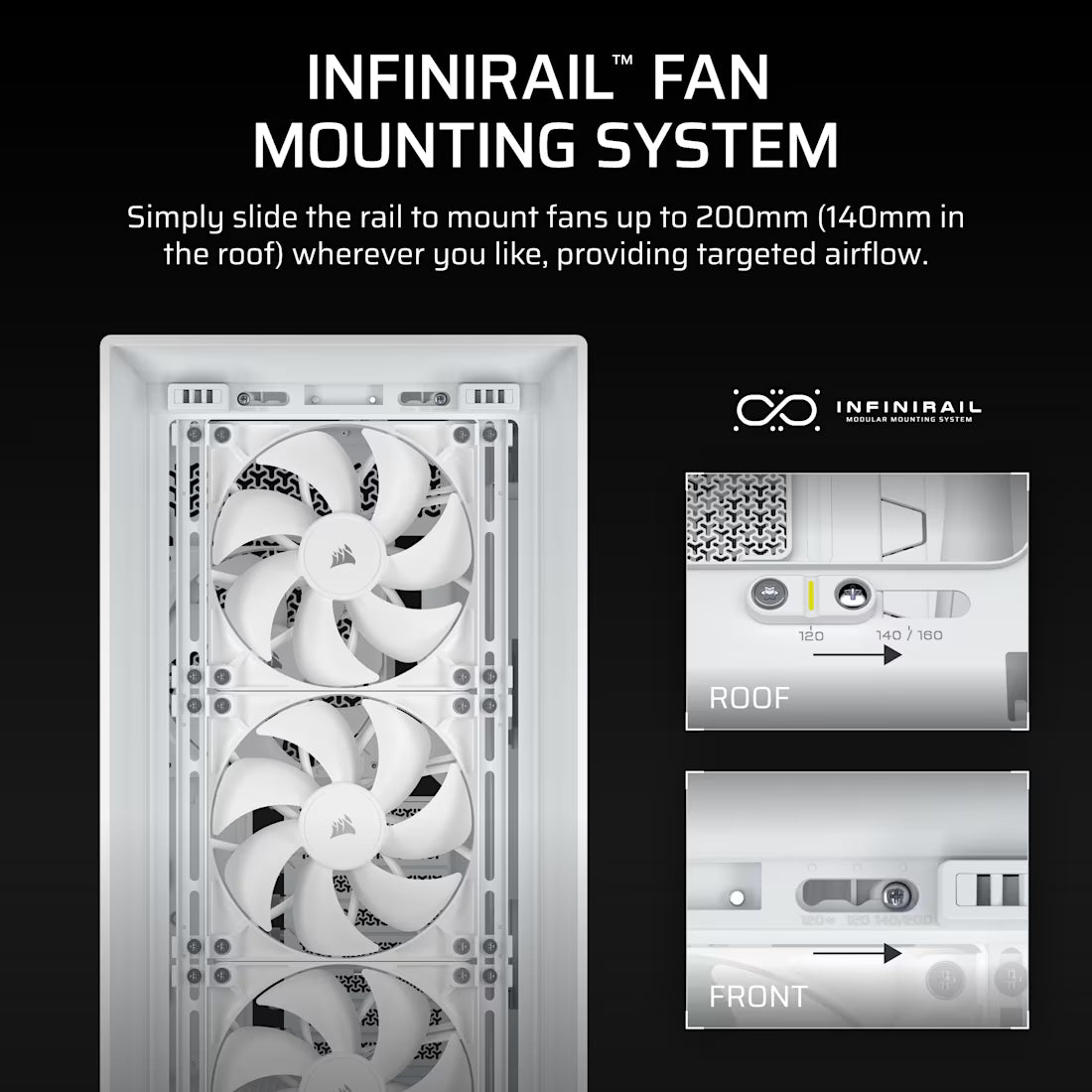 FRAME 5000D RS Mid-Tower PC Case; 4x RS 140 PWM Fans; 2x 2.5'' ; 1x 3.5''; - image 16