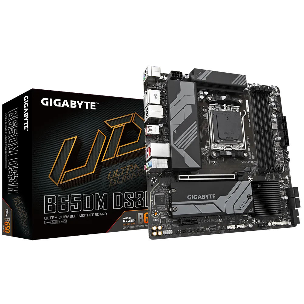 GIGABYTE Motherboard AMD B650 Chipset for AMD AM5; 4x Dual DDR5; 2x M2; 1x HDMI 2x DP. - image 2
