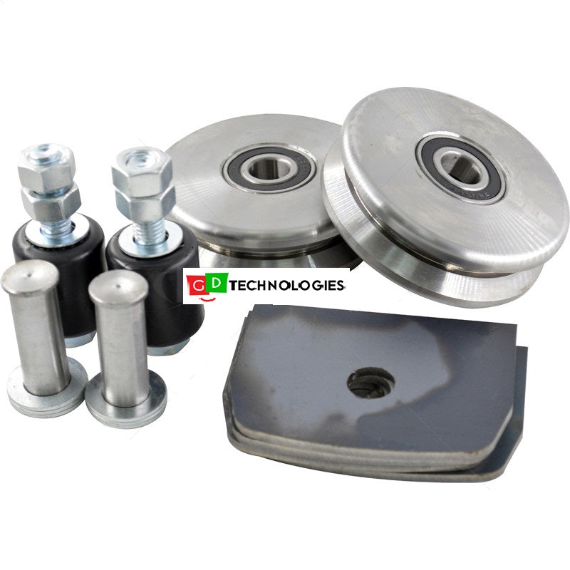 GATE WHEEL KIT - 100MM V-PROFILE