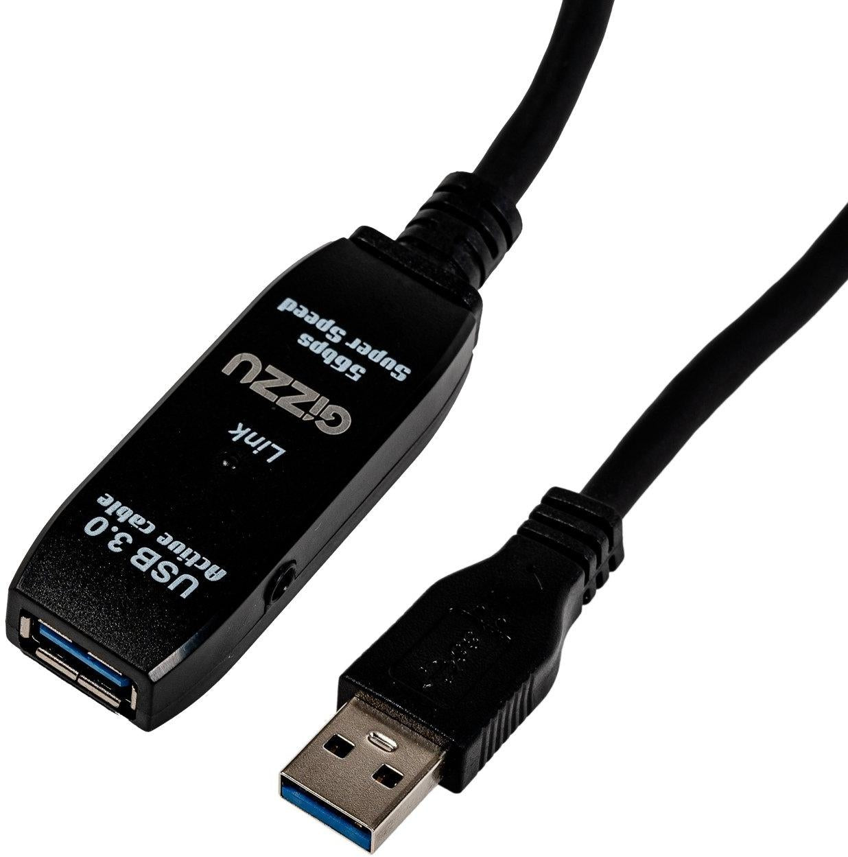 GIZZU USB 3.0 ACTIVE EXTENSION CABLE 5M